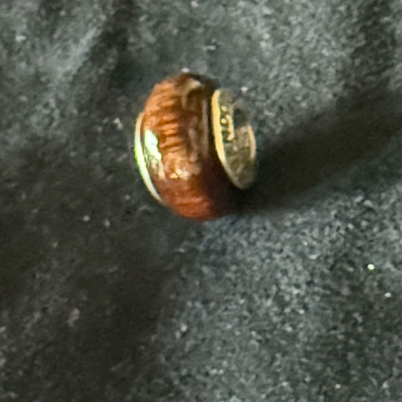 Pandora Authentic Brown / Sterling Silver 925 Retired charm. EUC Beautiful - Picture 9 of 9